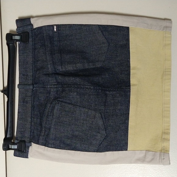 Joe's  denim colorblock Jacqui mini skirt  size 25 - Picture 4 of 12